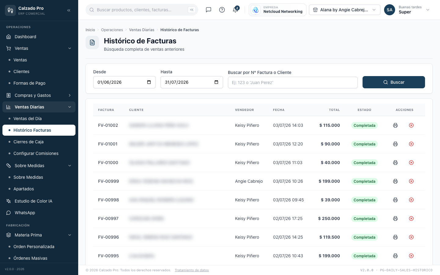 CalzadoPro — Ventas y facturación