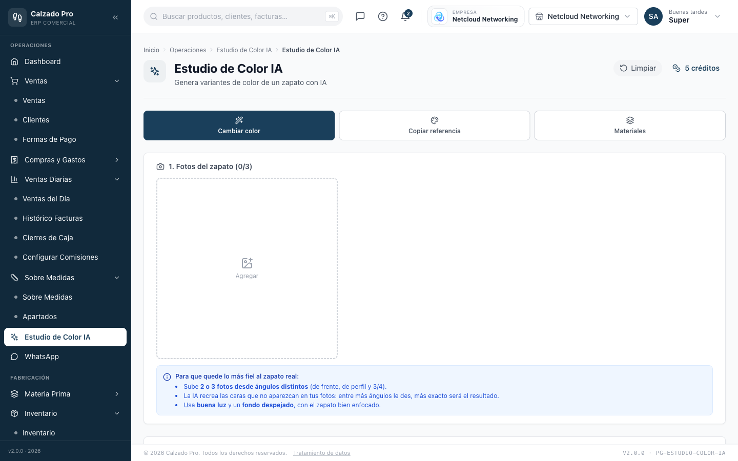 CalzadoPro — Estudio de Color con IA